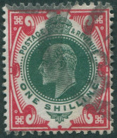 Great Britain 1911 SG313 1/- Deep Green And Scarlet KEVII FU - Unclassified