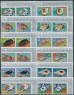Aitutaki 1974 SG97-108 Shell Definitives (12) Imperf X 2 MNH - Islas Cook