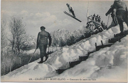 74 - CHAMONIX - Saut De Kléber BALMAT - J.O. 1924 - Drapeau Olympique - CPA Monnier 430 - Chamonix-Mont-Blanc