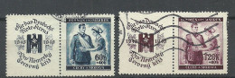 Germany Deutsches Reich 1940 Occupation Böhmen & Mähren Michel 53 - 54 Rotes Kreuz Red Cross - Used Stamps