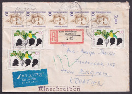 Germany 1992, Zuckerinstitut Berlin, Registered Letter To Croatia - Altri & Non Classificati