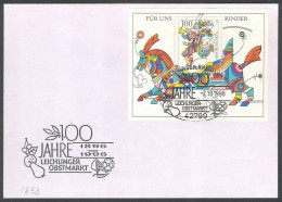 Germany 1996, Leichling Fruit Market, Circus, Special Postmark - Sonstige & Ohne Zuordnung