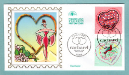 FDC France 2005 - Saint Valentin - Le Cœur De Cacharel - YT 3747 Et 3748 - Paris - 2000-2009