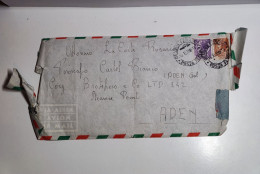 Lettera Via Aerea Da Genova Per Aden Del 1956 - Luchtpost