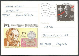 Germany 1997, Ludwig Erbard, Stationery Card - Autres & Non Classés