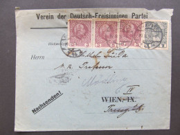 BRIEF Wien Deutsche Freisinnigen Partei 1914 Wilhelm Suida   /// D*59532 - Covers & Documents