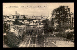 16 - ANGOULEME - ENTREE DU TUNNEL DE LA LIGNE DE CHEMIN DE FER BORDEAUX-PARIS - TRAIN - Angouleme