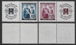 Bohemia Moravia 1940 Red Cross Appendix Mi N.53-54 Complete Set MNH ** - Ungebraucht