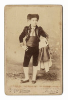 Portugal Photo Portrait Ancienne 1896 Enfant Torero Corrida Tauromachie Old Photo Portrait Children Torero Bullfight - Old (before 1900)