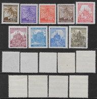 Bohemia Moravia 1941-1942 Local Motifs 9val Mi N.64-72 Complete Set MNH ** - Unused Stamps