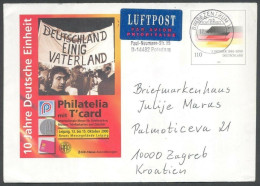 Germany 2000, 10 Years Of State Unification, Stationery Envelope - Other & Unclassified