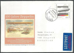 Germany 2000, Zeppelin Anniversary, Stationery Envelope - Autres & Non Classés