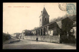 52 - CHATONRUPT - L'EGLISE ET LA RUE - Sonstige & Ohne Zuordnung