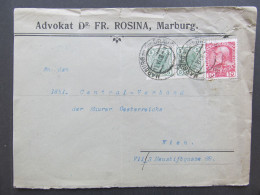 BRIEF Marburg Maribor Dr.F.Rosina 1908 - Wien   /// D*59537 - Brieven En Documenten