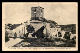 55 - BRIEULLES - L'EGLISE  - FELDPOSTKARTE - GUERRE 14/18 - Other & Unclassified