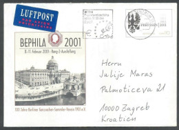 Germany 2001, Prussia, Euro, Stationery Envelope - Otros & Sin Clasificación