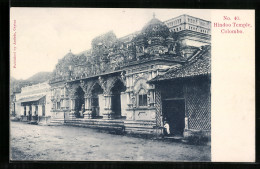 AK Colombo, Hindoo Temple, Partial View  - Sri Lanka (Ceilán)