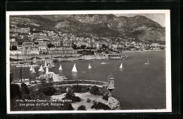 AK Monte Carlo, Les Regates, Vue Prise Du Fort Antoine  - Other & Unclassified