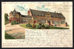 Lithographie Goslar, Kaiserhaus  - Goslar