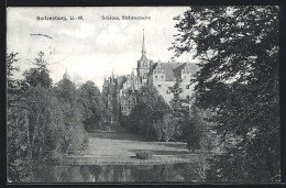 AK Boitzenburg, Schloss, Südwestseite  - Boitzenburg