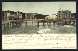 AK Heiligendamm, Blick Auf Seebrücke Und Hotels Vom Wasser Aus  - Heiligendamm