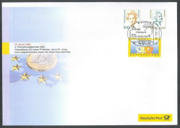 Germany 2002, € Euro Currency, Introduction Of The €, Special Postmark & Cover - Altri & Non Classificati