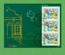 PTB1654- PORTUGAL (AÇORES) 1998 Nº 196 (selos 2487)- CTO (EUROPA CEPT) - Blocs-feuillets