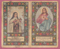 Calendarietto Religioso. Holy Calendar, 1966- Issued By Santuario Parrocchia Del Sacro Cuore. - Devotion Images