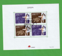 PTB1658- PORTUGAL (AÇORES) 1994 Nº 147 (selos 2200_ 01)- CTO (EUROPA CEPT) - Blocchi & Foglietti