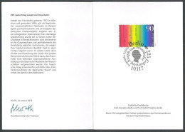 Germany 2012, Joseph Von Fraunhofer, Special Booklet - Andere & Zonder Classificatie