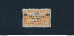 1933 - Terranova - New Foundland - "Generale Balbo Flight $ 4.50" - MNH** Certificato Giulio Bolaffi - Otros & Sin Clasificación