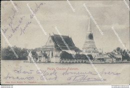 Bg29 Cartolina Bangkok Phrah Chadee Paknam Thailandia 1912 - Other & Unclassified