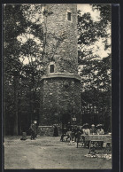 AK Langenselbold, Ausflügler Am Buchberg-Turm  - Langenselbold