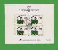 PTB1664- PORTUGAL (AÇORES) 1988 Nº 94 (selos 1839)- CTO (EUROPA CEPT) - Blocchi & Foglietti