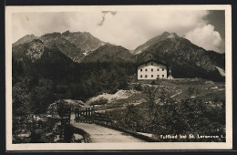 AK St. Lorenzen Im Lesachtal, Heilbad Tuffbad Mit Bergpanorama  - Autres & Non Classés