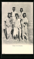 CPA Egypte, Groupe Des Bedouins, Beduinen, Afrikanische Volkstypen  - Non Classés