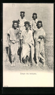 CPA Egypte, Groupe Des Bedouins, Beduinen, Afrikanische Volkstypen  - Non Classificati