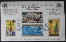 Philippinen Block 9a Mit 1172-1175 Gestempelt #WH048 - Philippines