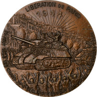 France, Médaille, Seconde Guerre Mondiale, La Libération De Paris, Bronze - Altri & Non Classificati