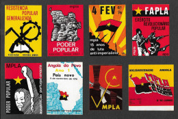 Portugal 10 Autocollant Politique Solidarité Avec Angola MPLA  C. 1976 Solidarity With Angola Political Sticker - Autocollants