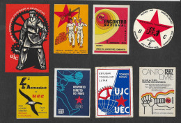 Portugal PCP UEC UJC Jeunesse Du Parti Communiste 8 Autocollant C.1976 Communist Party Youth Political Sticker - Aufkleber