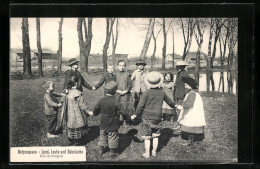 AK Reigentanz Von Kindern In Tracht In Ostpreussen  - Kostums