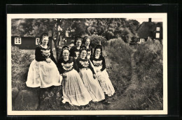 AK Amrum, Mädchen In Friesentracht  - Costumes