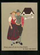 AK Ostfriesland, Bauernpaar In Tracht  - Kostums