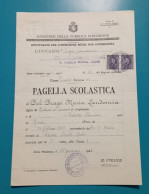 Pagella Scolastica - Anno 1945/1946 - Diplomi E Pagelle