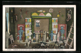 AK Albuquerque, NM, Powamu Altar Of Hopi Indians, Indian Building  - Unclassified