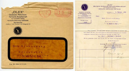 Germany 1928 Cover & Letter; Dortmund - „OLEX" Deutsche Petroleum-Verkaufs-Gesellschaft; 15pf. Meter - Máquinas Franqueo