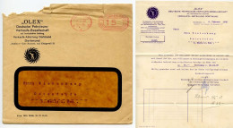 Germany 1928 Cover & Letter; Dortmund - „OLEX" Deutsche Petroleum-Verkaufs-Gesellschaft; 15pf. Meter - Machines à Affranchir