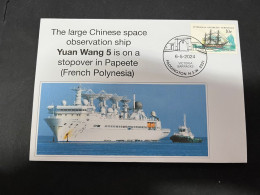 8-5-2023 (4 Z 27) Large Chinese Space Observation Ship Yuang Wang 5 Stopover In Papeete (French Polynesia) - Altri & Non Classificati