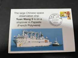 8-5-2023 (4 Z 27) Large Chinese Space Observation Ship Yuang Wang 5 Stopover In Papeete (French Polynesia) - Altri & Non Classificati